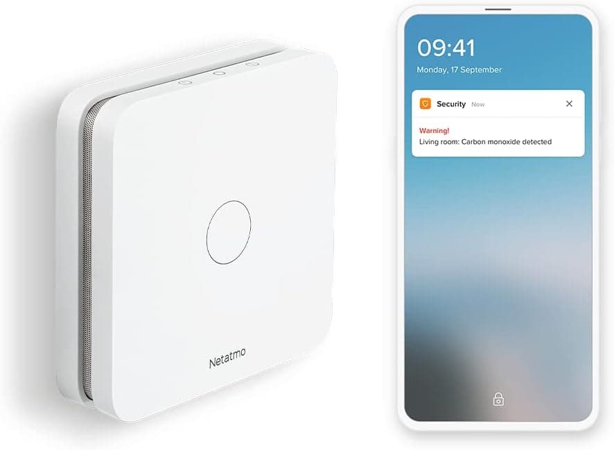 Netatmo UK NCO-UK Smart Carbon Monoxide Alarm, White