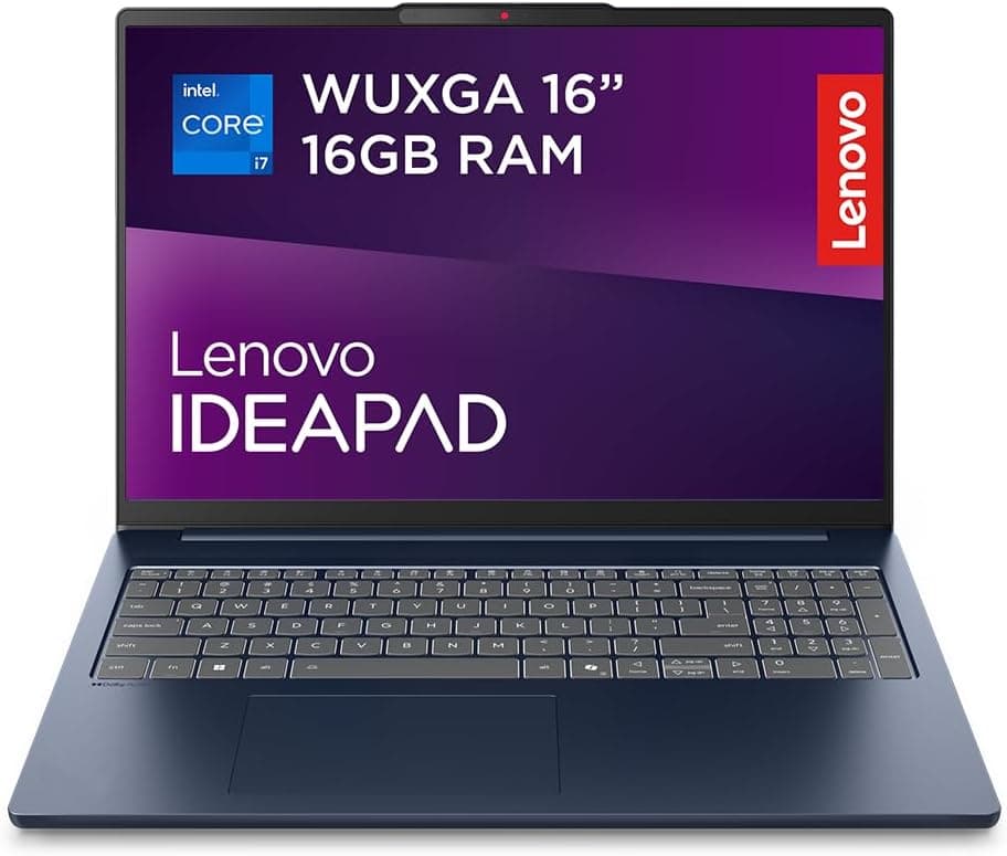 Lenovo IdeaPad Slim 5 | 16 inch WUXGA 1200p Laptop | Intel Core i5-13420H | 16GB RAM | 1TB SSD | Windows 11 Home | Cosmic Blue