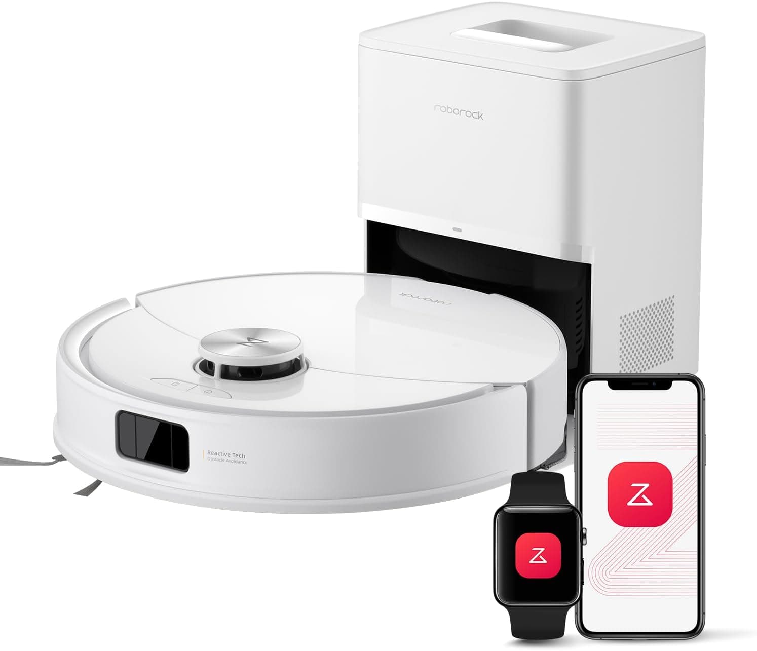 roborock Q10 S5+ Robot Vacuum Cleaner with Mop, 10,000Pa Suction, Self-Emptying, Anti-Tangle, LiDAR Navigation, Sonic Mopping &amp; Auto-Lifting Mop, Smart Obstacle Avoidance, Ideal for Pet Hair