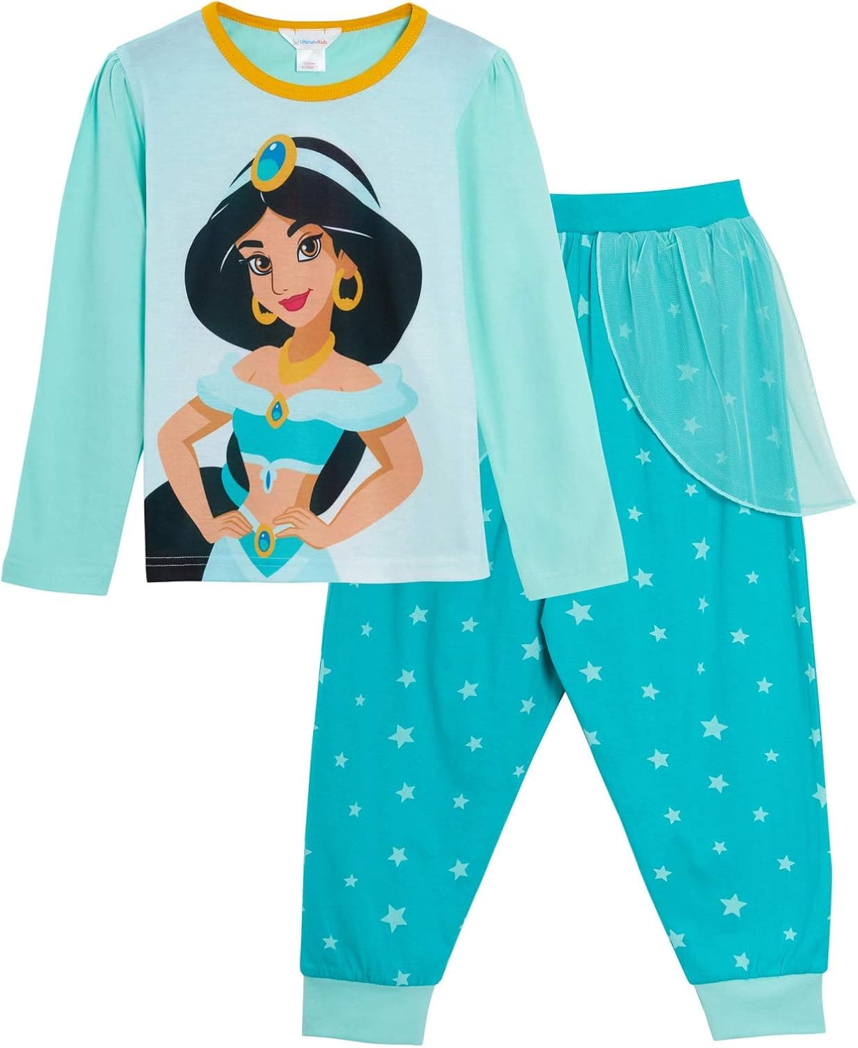 Disney Girls Aladdin Princess Jasmine Dress Up Pyjamas 5-6 Years