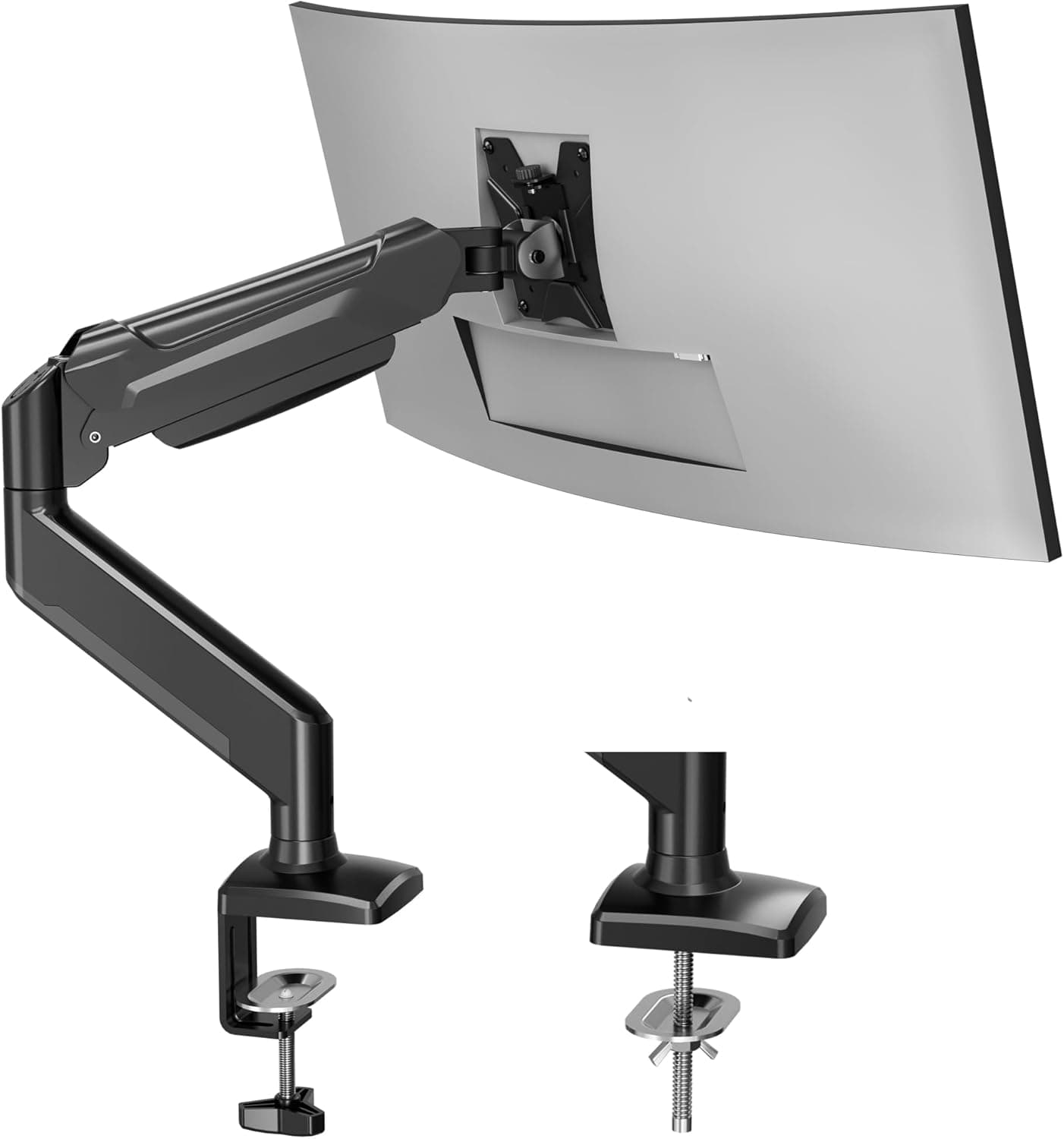 BONTEC Single Arm Monitor Desk Mount for 13-32 inch Screen, Tilt, Swivel, Rotation, Ergonomic Gas Spring Monitor Stand with Cable Management, VESA 75/100mm: Amazon.co.uk: Computers &amp; Accessories