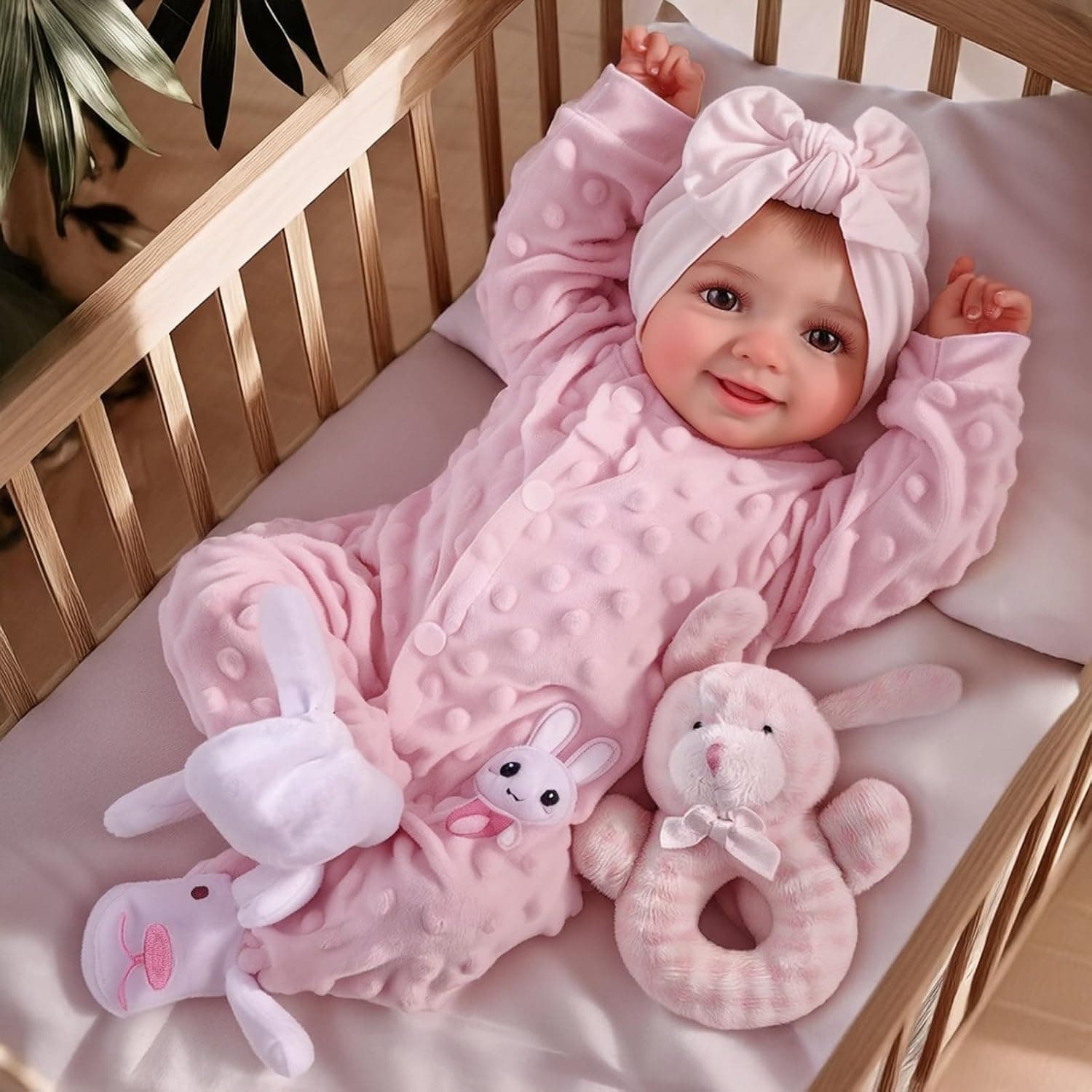 BABESIDE Reborn Babies Dolls Sunny 17 Inch Realistic