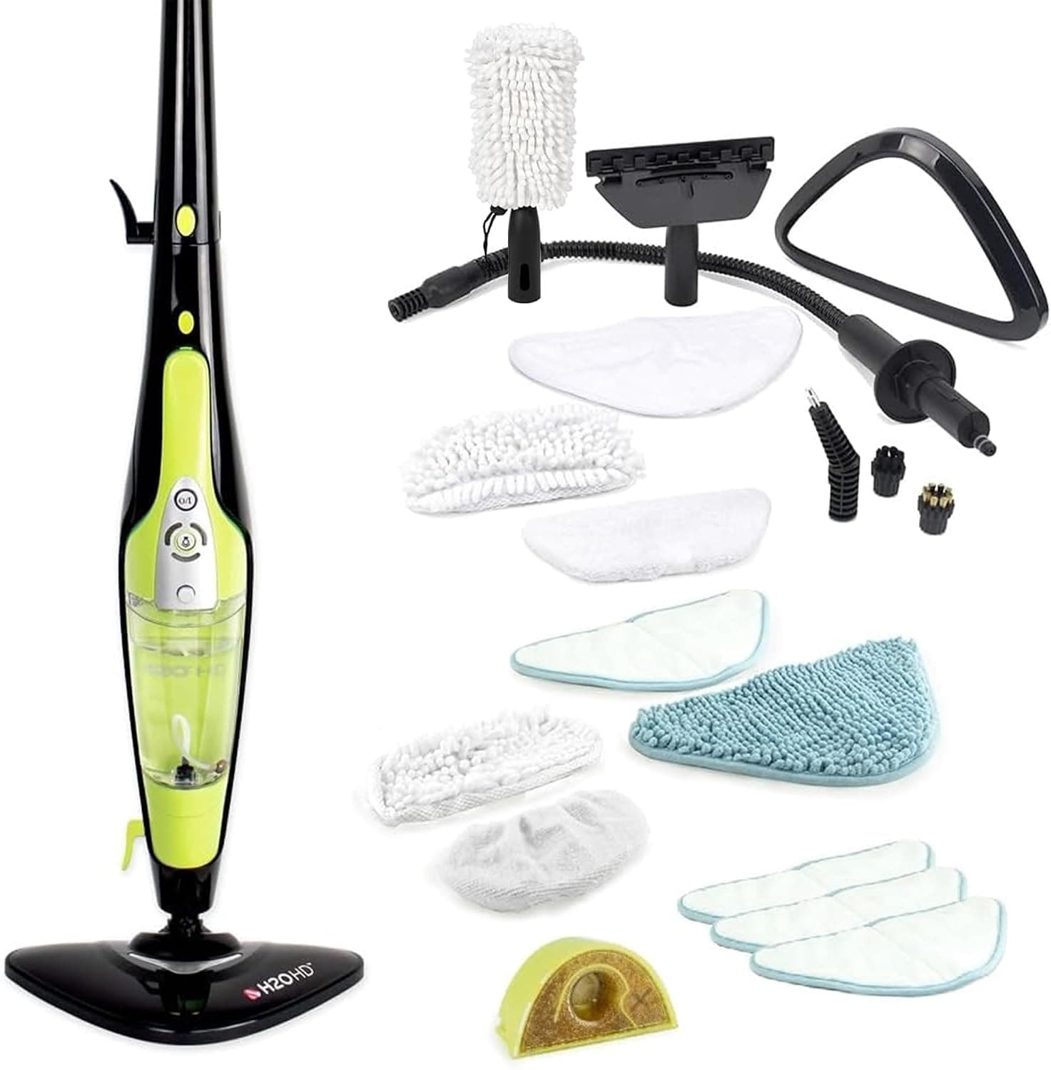 H2O HD PRO Steam Mop and Handheld Steam Cleaner – for Floors, Carpets, Windows, Upholstery, Kitchens &amp; Bathrooms