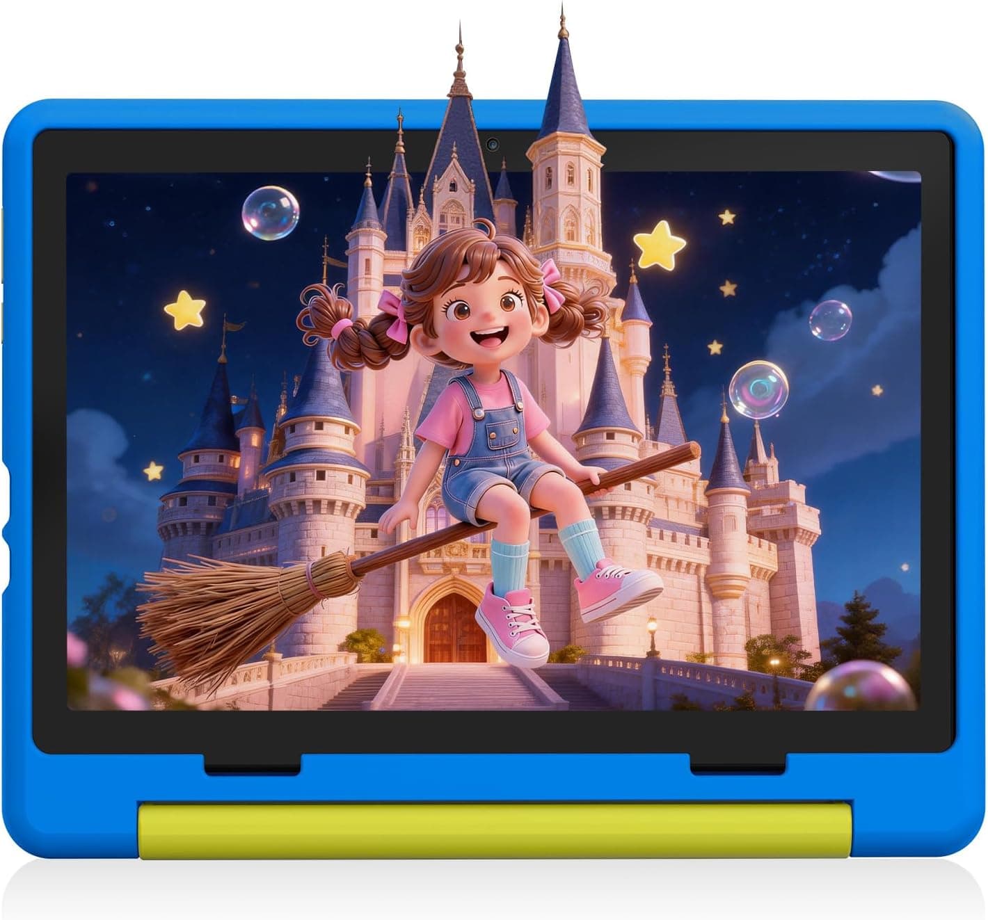 Laptok Kids Tablet 10 Inch, Android 15 Tablet for Kids | 20GB+64GB+1TB Expand | Face ID &amp; Parental Control | 5000mAh &amp; Fast Charging | 5MP+8MP | WiFi 6 | BT 5.3 | Protective Case, Purple,Blue