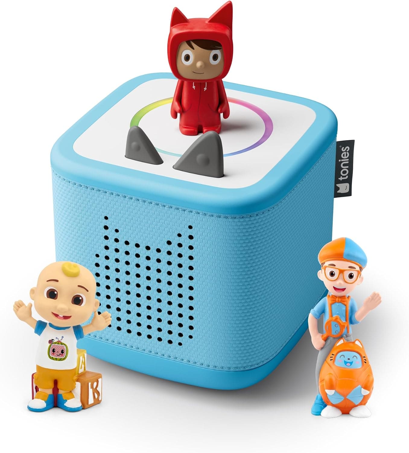 Toniebox 2 Sky Blue Starter Bundle | Cocomelon, Blippi &amp; Creative Tonie